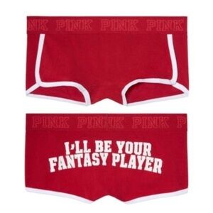 New PINK Victoria’s Secret “I’ll be your fantasy player “ Boyshort *XS